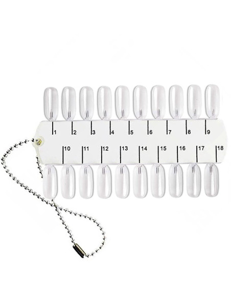 Muestrario transparente de esmaltes, 36 colores