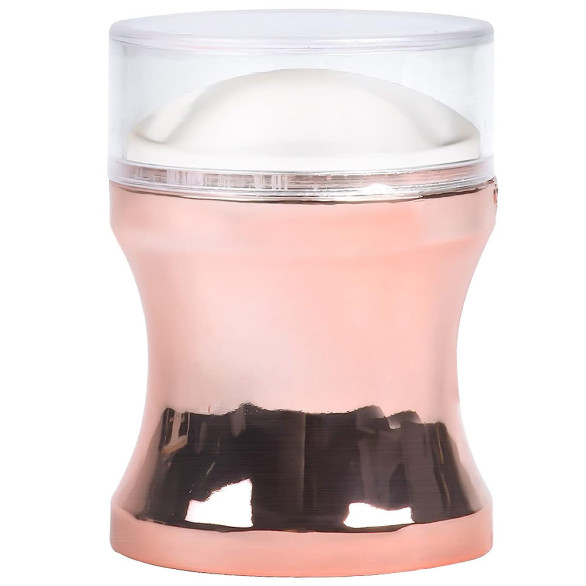 Sello nail art cobre de silicona XXL con 2 placas