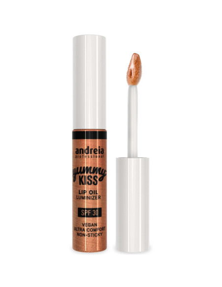 Óleo Iluminador de Lábios Andreia Yummy Kiss Bronze Touch Batom Andreia