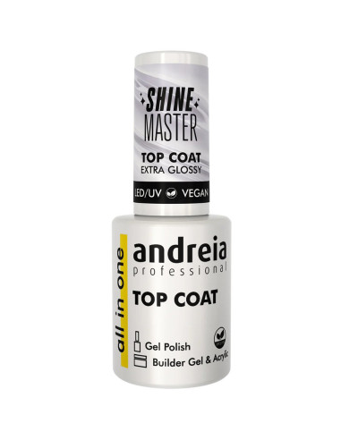 Top Coat  All in One Shine Master Andreia Profissional Extra Glossy 10.5ml