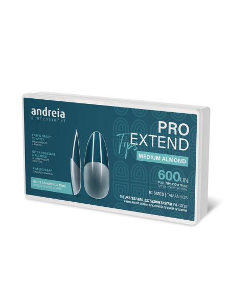 Andreia Pro Extend tips Medium Almond 600 unidades