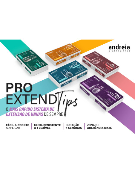 Andreia Pro Extend tips Medium Square 600 unidades