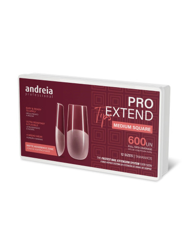 Tips Unhas PRO Extend Medium Square Andreia Tips Unhas