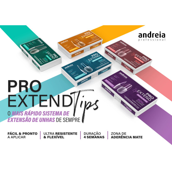 Andreia Pro Extend tips Medium Round 600 unidades