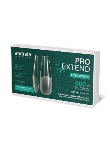 Tips Unhas PRO Extend Long Coffin Andreia Tips Unhas