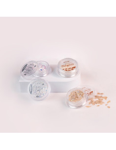 Inocos copos de nácar nude nail art 2