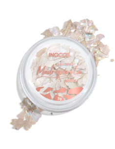 Inocos copos de nácar nude nail art