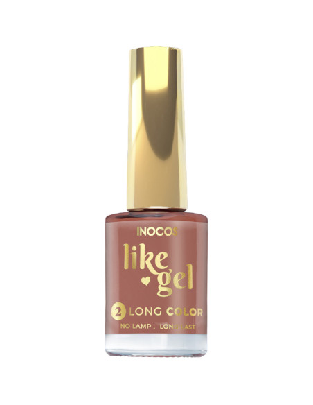 Verniz Like Gel INOCOS 162 Nude Cacau 11ml INOCOS Verniz Like Gel 