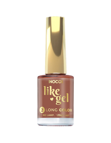 Verniz Like Gel INOCOS 163 Nude Doce de Leite 11ml INOCOS Verniz Like Gel 