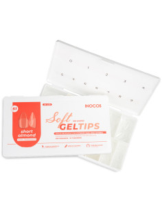 Inocos Soft Gel Tips S1 Short Almond 500 unidades