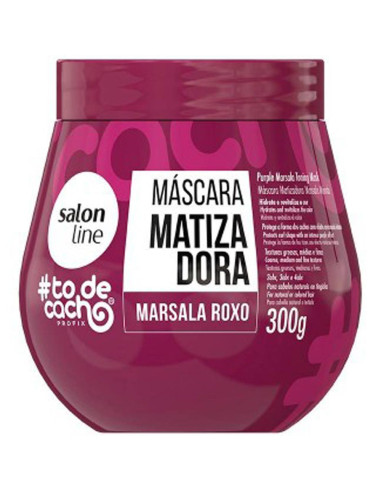 Máscara Matizadora Salon Line Todecacho Marsala Roxo 300g Máscara Matizadora Salon Line