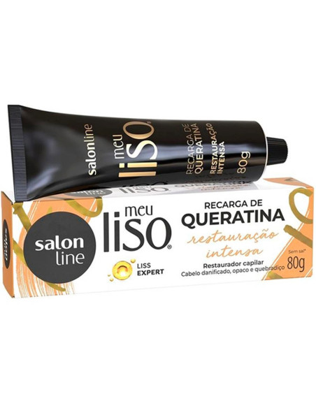 Restauração Intensa Salon Line Meu Liso Recarga Queratina 80g Meu Liso Salon Line