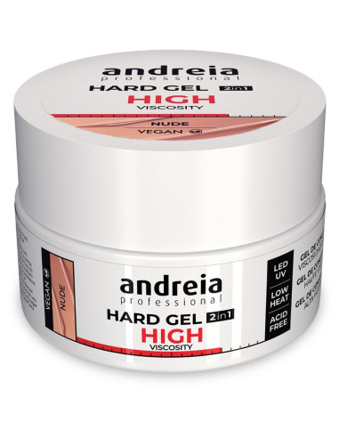 Andreia Hard Gel 2 IN 1 Nude Alta Viscosidade 22gr Gel Construção Andreia