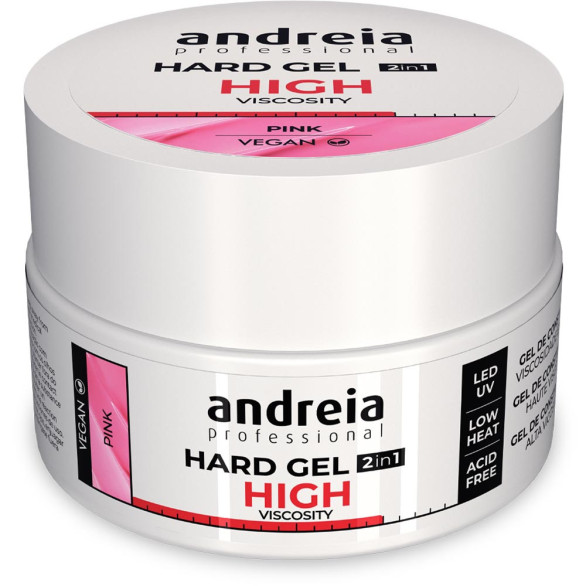 Andreia Hard Gel 2 en 1 Pink alta viscosidad 44 g