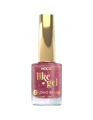 Verniz Like Gel INOCOS 181 Glitter Nude Intenso 11ml INOCOS Verniz Like Gel 