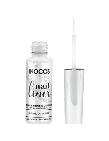 Nail Liner Inocos Branco 8ml INOCOS Nail Art