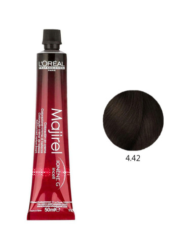 Coloração L'Oréal Profissional Majirel 4.42 Castanho Acobreado Irisado 50ml Majirel L'Oreal