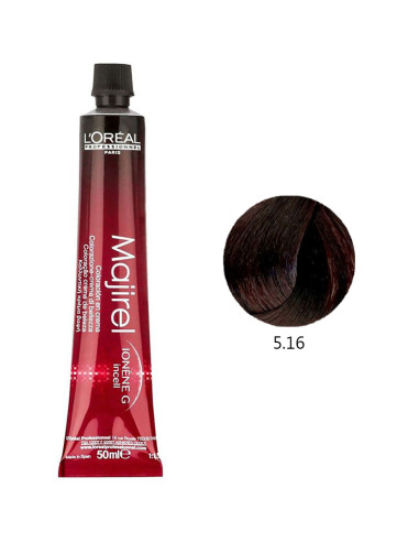 Coloração L'Oréal Profissional Majirel 5.16 Castanho Claro Cinza Avermelhado 50ml Majirel L'Oreal