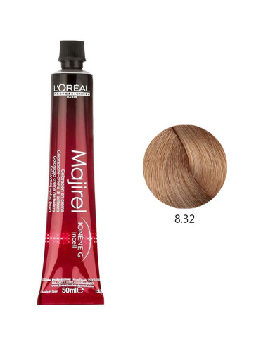 Coloração L'Oréal Profissional Majirel 8.32 Louro Claro Dourado Irisado 50ml Majirel L'Oreal