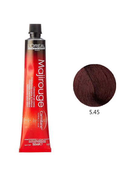 Coloração L'Oréal Profissional Majirouge 5.45 Castanho Mogno Claro Acobreado 50ml Majirouge L'Oreal