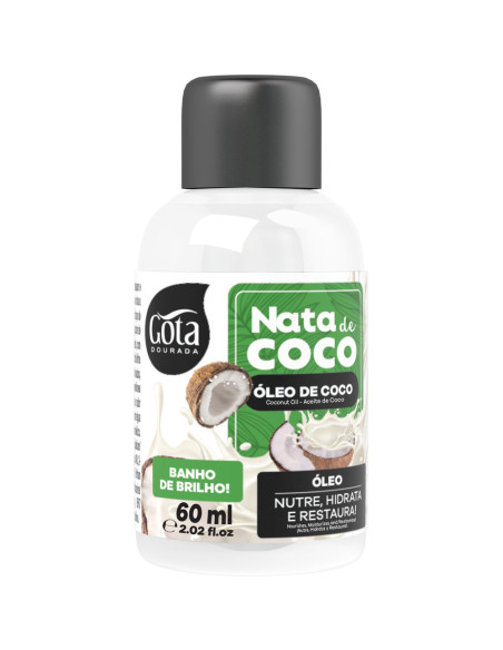 Óleo Finalizador Gota Dourada Nata de Coco 60ml Gota Dourada