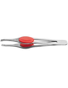 Pinza recta anatómica de acero inoxidable, colores variados