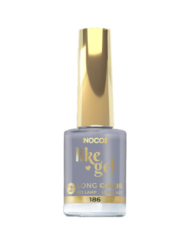 Verniz Like Gel INOCOS 186 Cinza Basalto 11ml