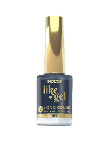 Verniz Like Gel INOCOS 187 Azul Nórdico 11ml