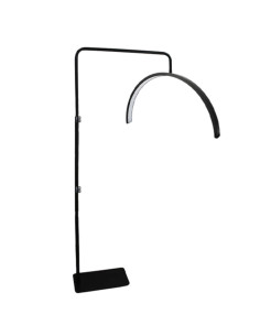 Glamour lámpara LED de pie negra 36 W