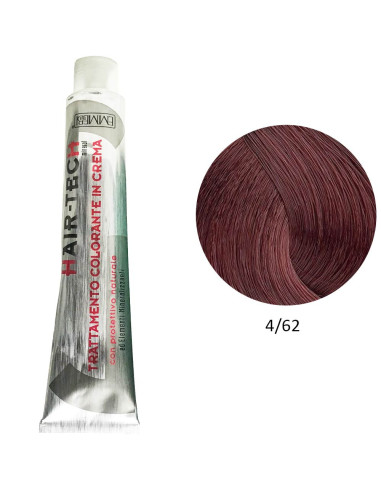 Coloração Emmebi Hair-Tech Mineral 4/62 Castanho Avermelhado Iridescente