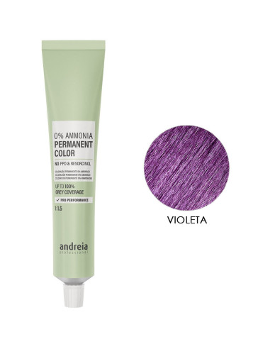 Coloração Mixtone Andreia Profissional Permanente 0% Amoníaco Violeta 100ml