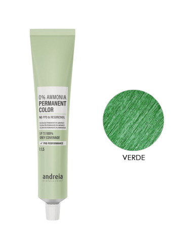 Coloração Mixtone Andreia Profissional Permanente 0% Amoníaco Verde 100ml