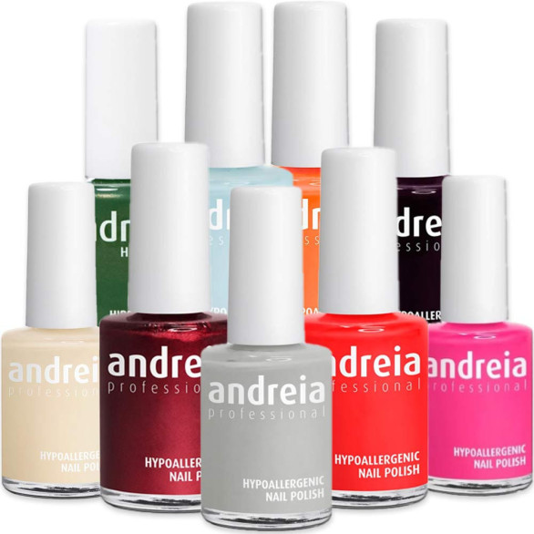 Kit esmaltes Andreia 6 × 14 ml colores surtidos
