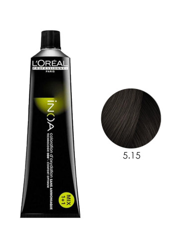 Coloração Inoa L'Oréal 5.15 Castanho Claro Cendré Acajou 60ml