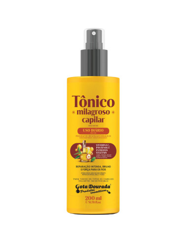 Tónico Milagroso Capilar Gota Dourada Crescimento Absoluto 200ml