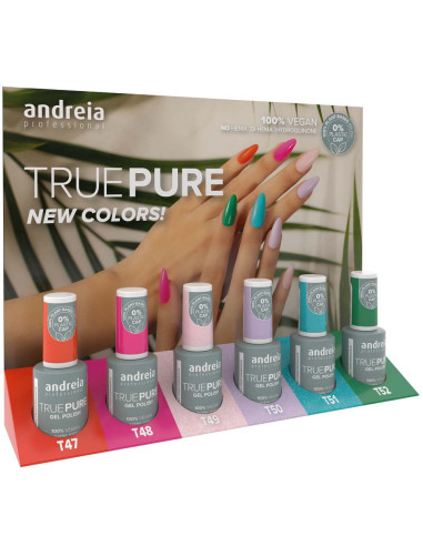 Coleção Verniz Gel True Pure New Colors Gel Polish Andreia 0% Plastic