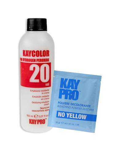 KIT Descolorante Cabelo ou Pelos 20vol KAYCOLOR