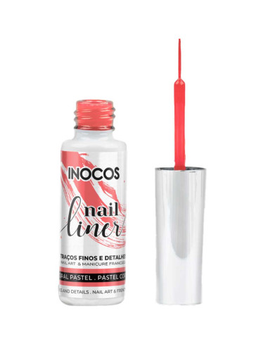 Nail Liner Inocos Coral Pastel 8ml