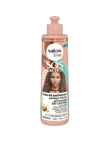 Ativador de Cachos Salon Line SOS Cachos Óleo de Amêndoas 300ml