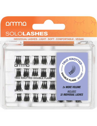 Pestanas AMMA Professional Sololashes Trio Knotted Double Flare S