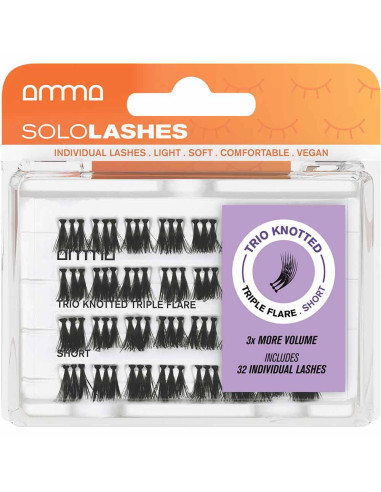 Pestanas AMMA Professional Sololashes Trio Knotted Triple Flare S