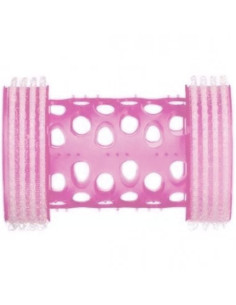 12 Rolos Aderentes 40mm em Rosa, rolos para ondulação