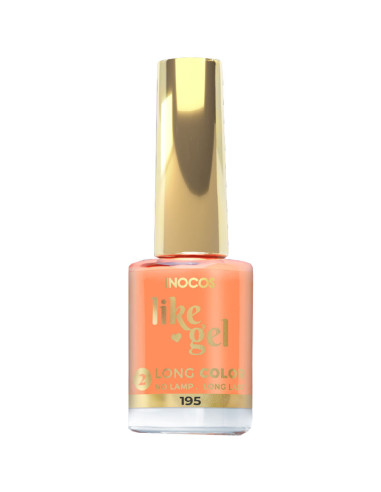 Verniz Like Gel INOCOS 195 Laranja Alperce 11ml