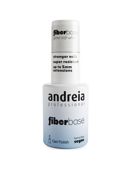 Fiber Base Gel Andreia 06 Glitter Soft White 14ml