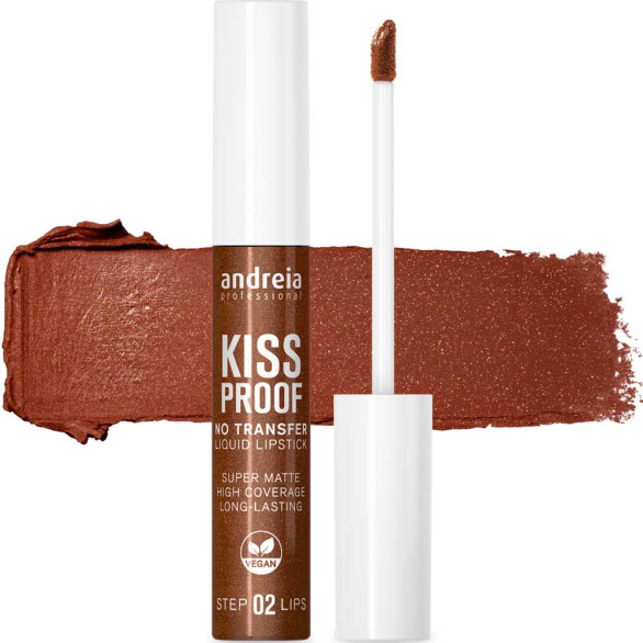 Andreia Kiss Proof 22 Brown Glitz labial líquido