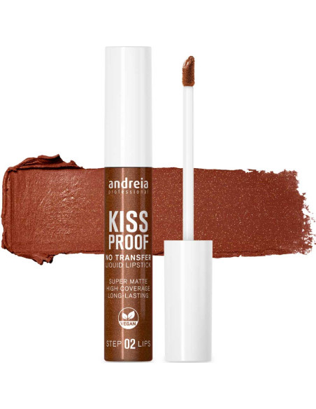 Andreia Kiss Proof 22 Brown Glitz labial líquido