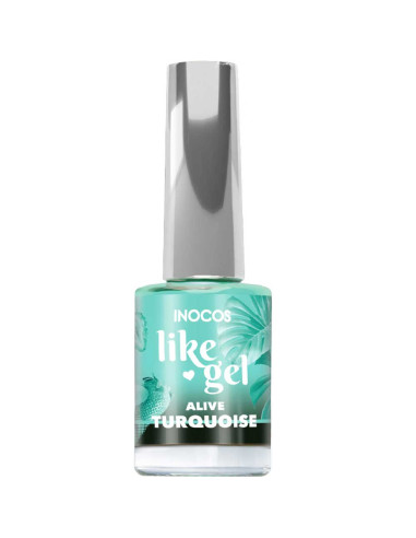 Verniz Like Gel Inocos Color Fruit - NOS ALIVE Turquoise 11ml