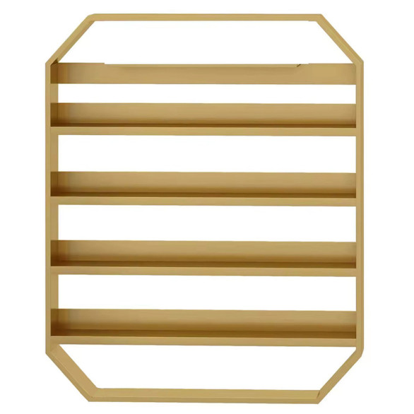Golden estante de pared para esmaltes 80 × 100 cm
