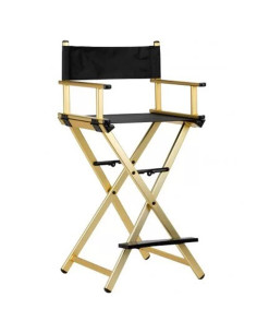 Silla de maquillaje profesional dorado 2