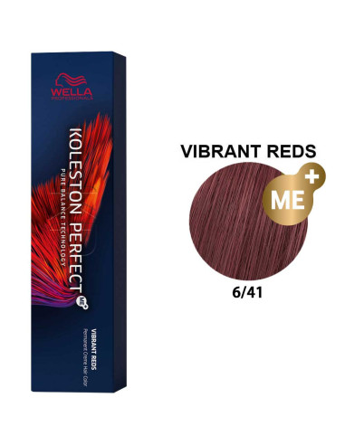 Koleston Perfect Vermelhos Vibrantes 6/41 Louro Escuro Cobre Cinza 60ml - Wella Professionals